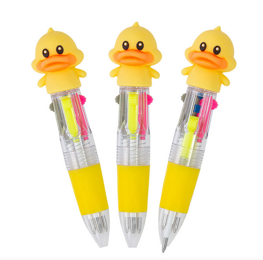 Duck Plastic 4-Color Shuttle Pen